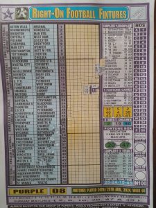 right on fixture week 8 rsk paper 2024