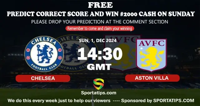 Chelsea vs aston villa