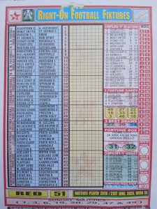 Week 51 Right On Fixture Page 1