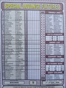 Week 5 Special Advance Fixtures 2026 Front Page