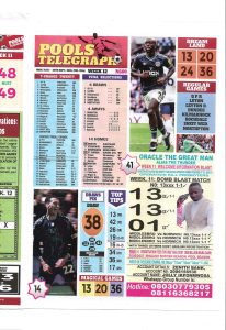 Week 12 Pools Telegraph 2026 - Page 1
