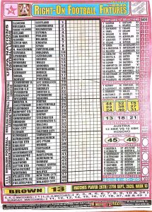 Week 13 Right On Fixtures 2026 - Page 1