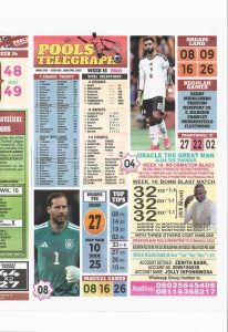 Week 15 Pools Telegraph 2026 - Page 1