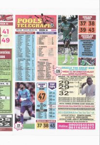 Week 16 Pools Telegraph 2026 - Page 1