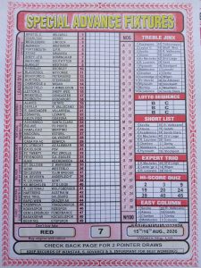 Week 7 Special Advance Fixtures 2026 Front Page