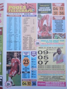 Week 8 Pools Telegraph 2026 Page 1